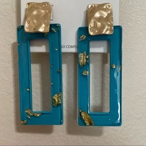 🌼JUST IN! Jenna Summertime Turquoise and Gold Earrings